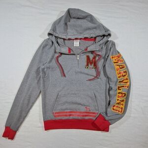 Gray and Red PINK Hoodie